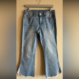 Michael Kors cropped flare jean.